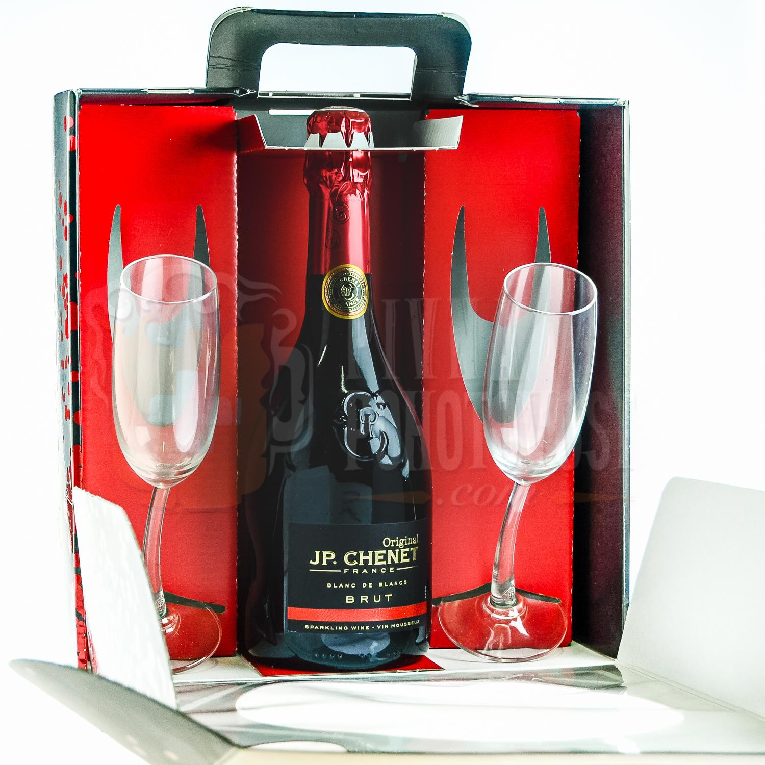 JP. Chenet Blanc de Blancs Brut 0,7 l + 2 poháre kazeta | Pivná Pohotovosť