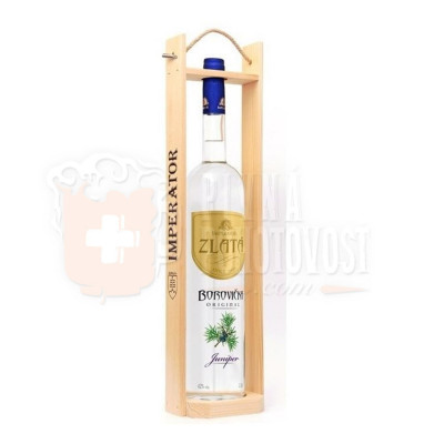 Imperator Zlatá Borovička darčekový set 1,5L 42%