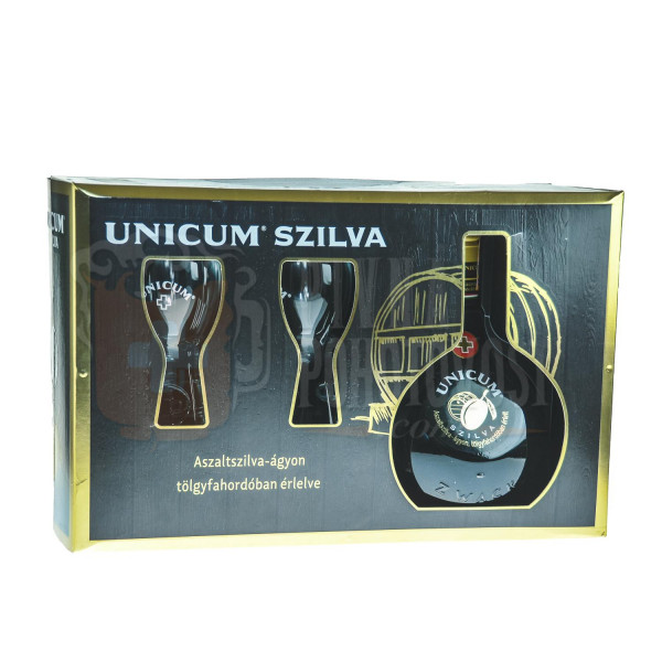 Unicum Szilva darčekový set 0,7l 35% 