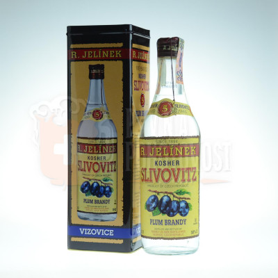 R.Jelínek Kosher biela slivovica darčekové balenie 0,7l 50%