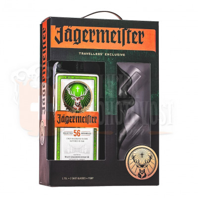 Jägermeister  darčekový set  XXL1,75l 35%