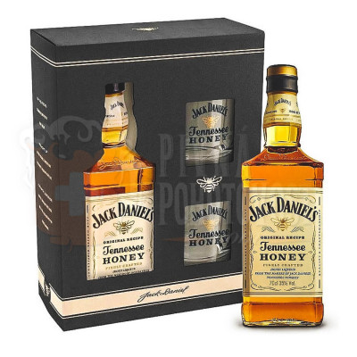 Jack Daniel's  Honey,  darčekový set 0,7l 40%