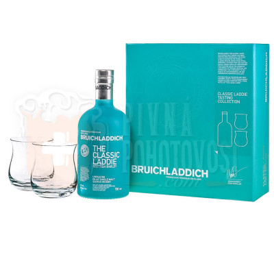 Bruichladdich Classic Laddie 2 poháre darčekový set  50% 0,7 l