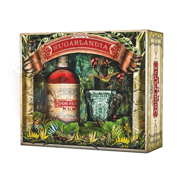 Don Papa Sugarlandia darčekový set 0,7l 40%