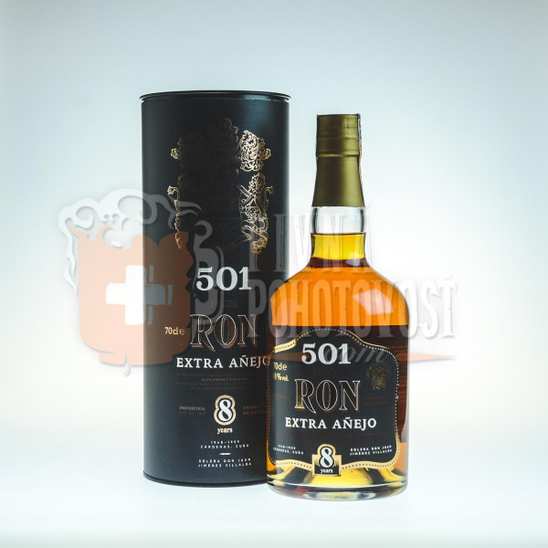 Ron 501 Extra Anejo 8 r. 0,7l 38%