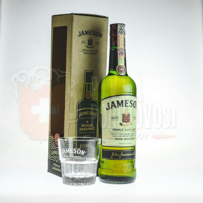 Jameson darčekový set +1 pohár 0,7l 40%