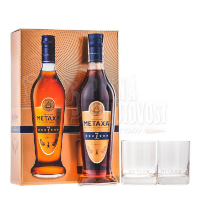 Metaxa 7 star darčekový set 0,7l 40%