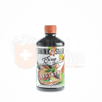 DrinkSoda Sirup s príchuťou Broskyňa 0,5l