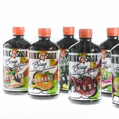 DrinkSoda Sirup s príchuťou Jahoda 0,5l