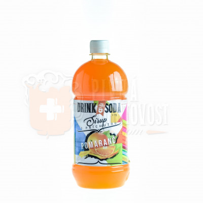 DrinkSoda Sirup s príchuťou Pomaranč 1L