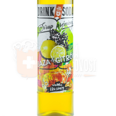 DRINKSODA sirup Baza & Citrón 0,5l