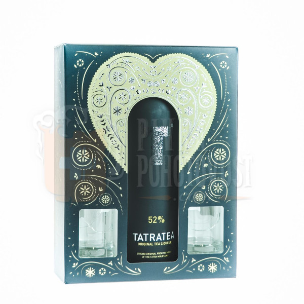 Tatratea Original 0,7l 52% darčekový set + 2 poháre 