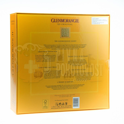 Glenmorangie Original 10r. darčekový set + 2 poháre 0,7 l 40%