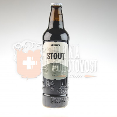 Primátor Stout Irish Style 11°  4,7% 0,5l sklo