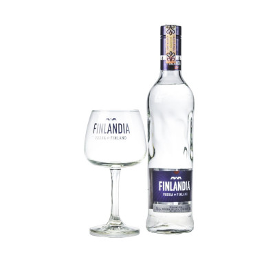 Finlandia darčekový set s pohárom Copa Glass 40% 0,7 l