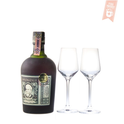 Diplomatico Reserva Exclusiva 12y, 0,7l, 40% ritual set