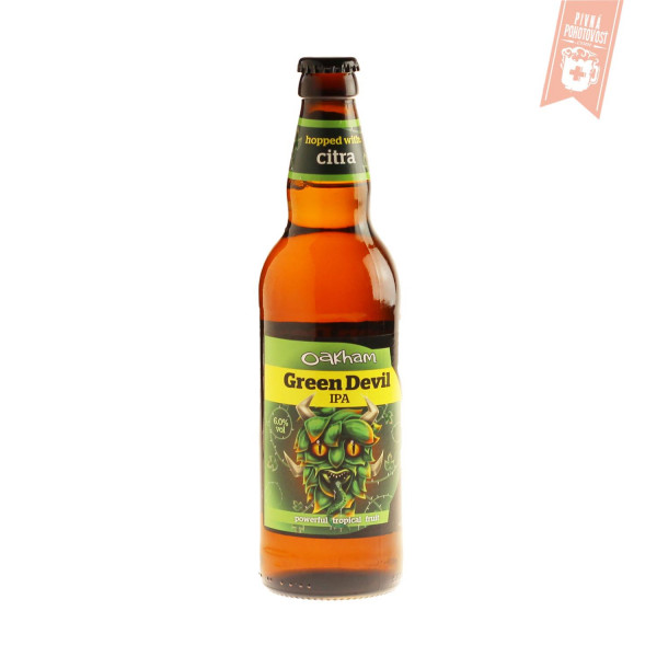 Oakham Green Devil IPA, 6%, 0,5l sklo