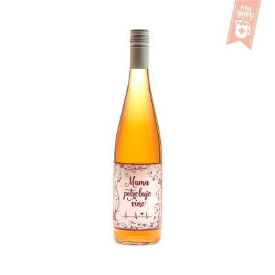 Mama potrebuje víno, Frankovka modrá Rosé 12%, 0,75l