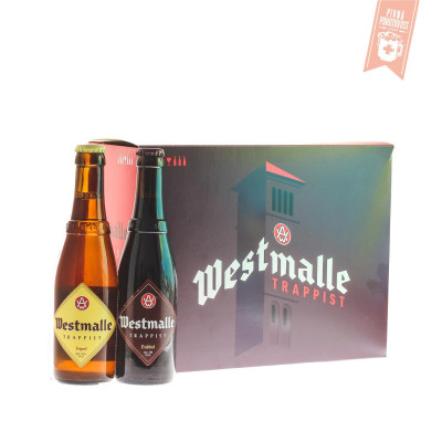 Westmalle darčekové balenie 3D + 3T + pohár 