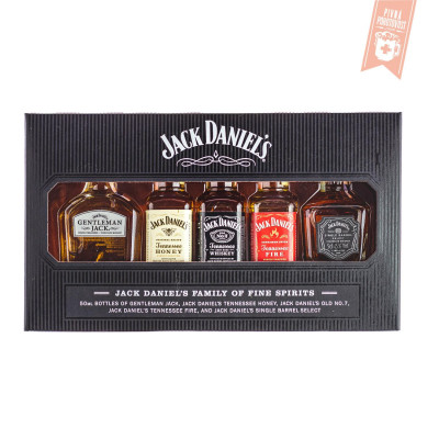 Jack Daniel's  family Mini Set, 39%, 5x0,05l