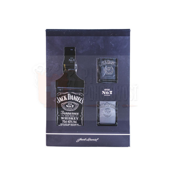 Jack Daniel's Old No.7 + 2 poháre  0,7l 40% darčekový set