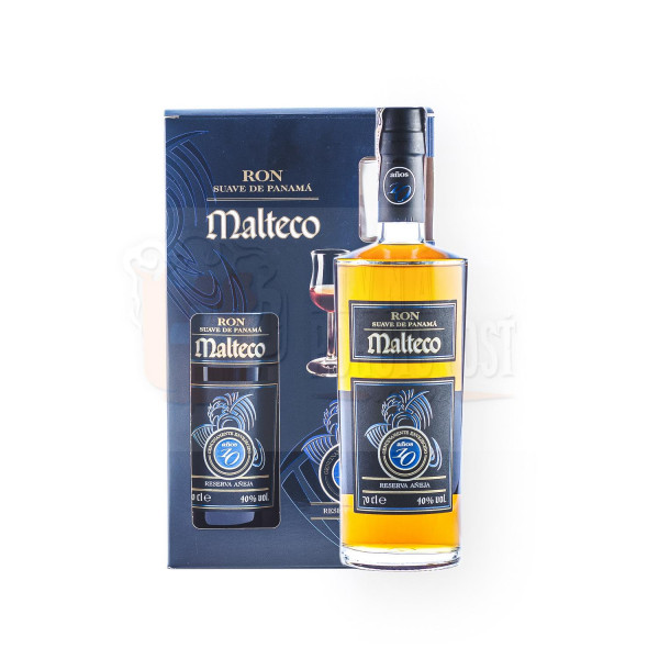 Ron Malteco reserva Aňeja  Suave 10YO 0,7l 40% + 2 glasses