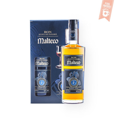 Ron Malteco reserva Aňeja  Suave 10YO 0,7l 40% + 2 glasses