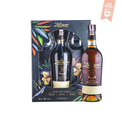 Ron Zacapa Centenario 23YO 0,7l 40% + 2 poháre