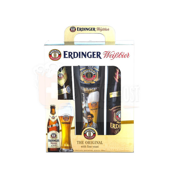 Erdinger pivo Pack 2x0.5l + pohár