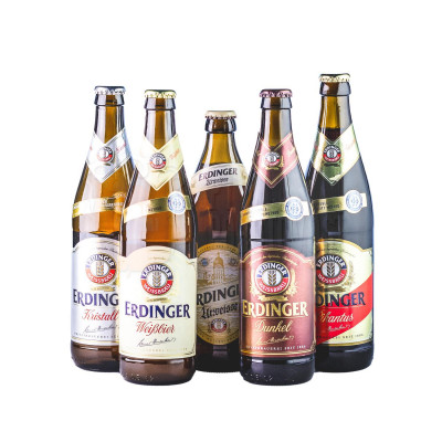 Erdinger Variety Pack 5x0,5l + pohár