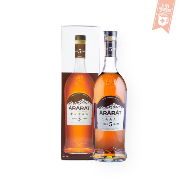 Ararat 5 ročná brandy 0,7l 40% v kartóniku