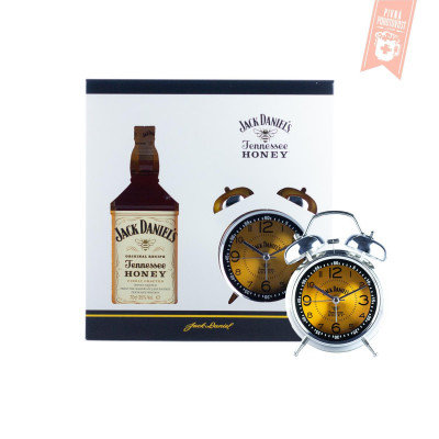 Jack Daniel's Honey, darčekové balenie - budík 0,7l 35%