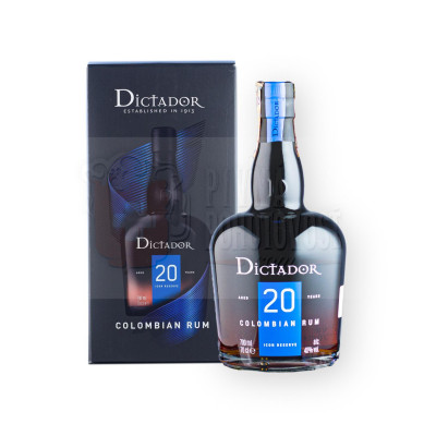 Dictador Colombian Rum 20r, 38%, 0,7l