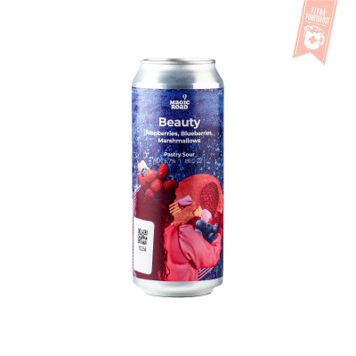 Magic Road Beauty Pastry Sour Raspberries 22° 0,5l PLECH