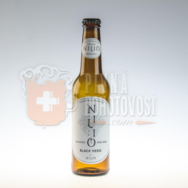Nilio Beer Black Hero Nealko 0,5% 0,33l sklo