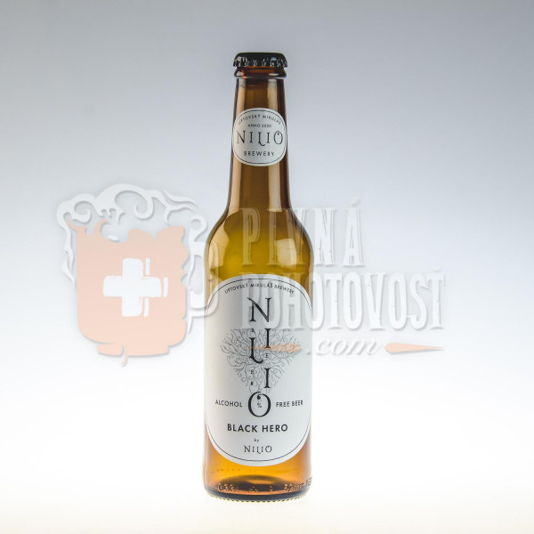 Nilio Beer Black Hero Nealko 0,5% 0,33l sklo