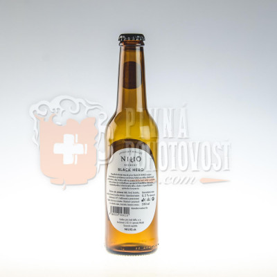 Nilio Beer Black Hero Nealko 0,5% 0,33l sklo