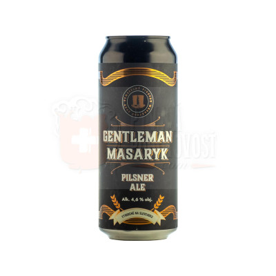 Masaryk, Gentleman Pilsner ALE 11,5° 0,5l PLECH