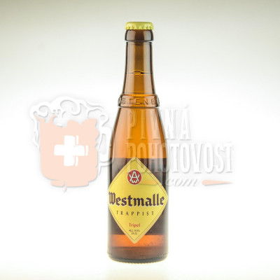 Westmalle Tripel 9,5% , 0,33l, sklo