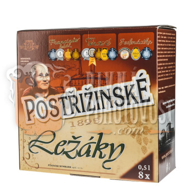 Postrižinské Ležáky Pivo darčekový set 8x0,5l sklo 