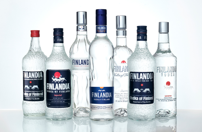 Finlandia vodka bottles