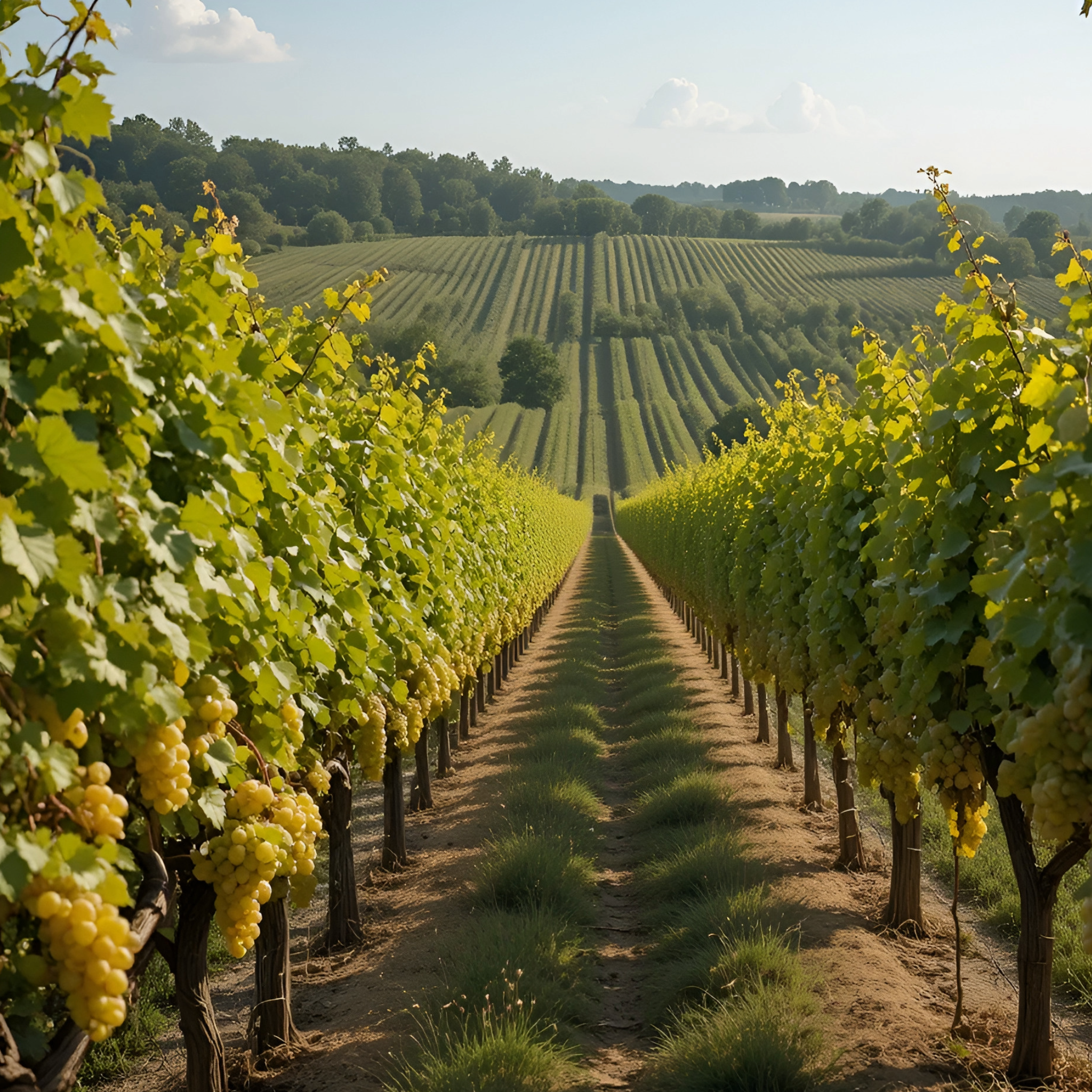 Vinice v regióne Cognac vo Francúzsku